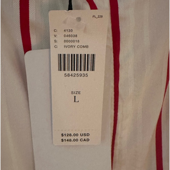 J.O.A  new with tag from Anthropologie wrap dress size Large - Picture 4 of 13